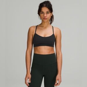 Lululemon flow y bra nulu light support A- C cups black size 6